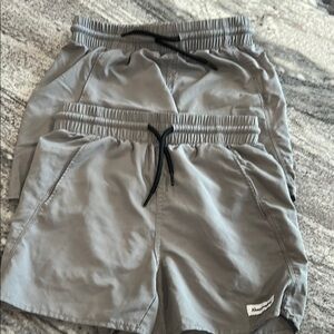 Abercrombie Kids Gray Athletic Shorts Elastic Waist Size 7/8